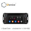 Ownice Android 4.4 Quad core car audio system with GPS for Jeep Chrysler Dodge with mirror link 16G mirrow link